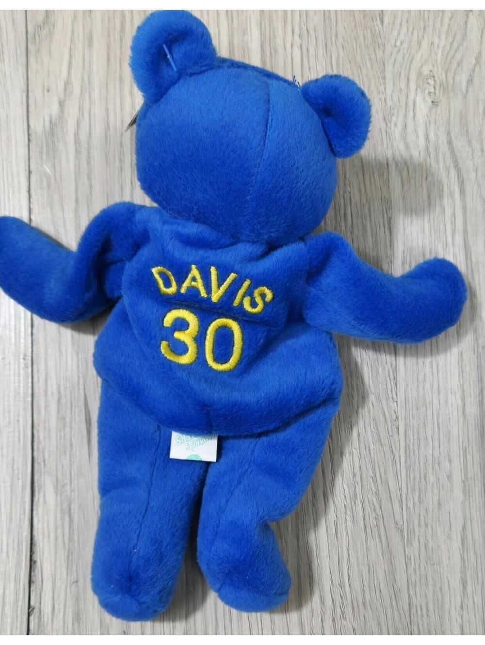 1999 SALVINO'S BAMMERS DENVER BRONCOS TERRELL DAVIS #30 BEAN BAG PLUSH BEAR NEW